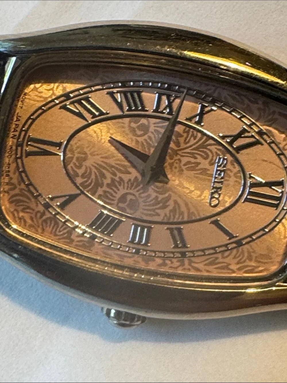 Seiko vintage Silver and Brown Watch